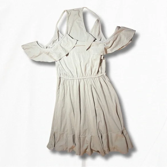 bobi Grey Cold Shoulder Mini Dress - Picture 4 of 5